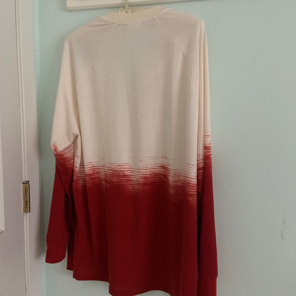 LuLaRoe Mark Long Sleeved Henley Shirt - Picture 2 of 5